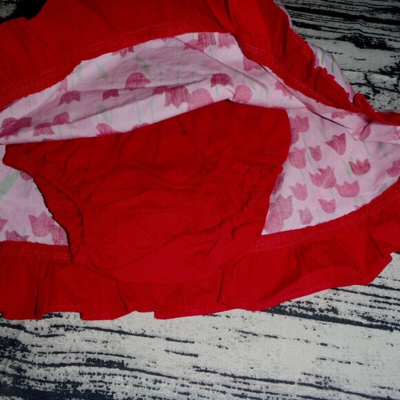 Gymboree Too Cute Tulip 3-6 Month Dress Diaper Cover Headband Outfit NWT - Picture 3 of 4